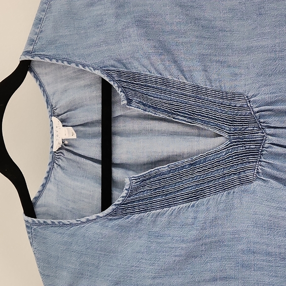 Soft Joie Blayne Chambray Shift Dress XS - Picture 6 of 10